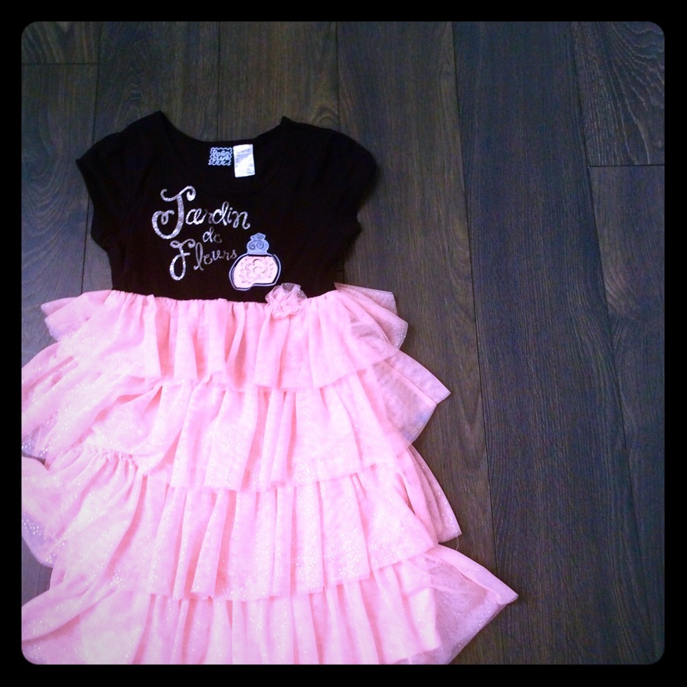 Black and pink dress